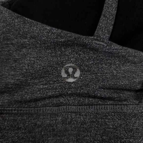 LULULEMON Energy Strappy Racerback Sports Bra Top in Heathered Black Gray Small - Picture 5 of 6
